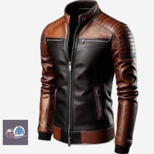 Black & Brown Men’s Leather Jacket